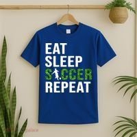 Eat Sleep Soccer Repeat Soccer Player Sport Teams Gift T-Shirt thumb 2