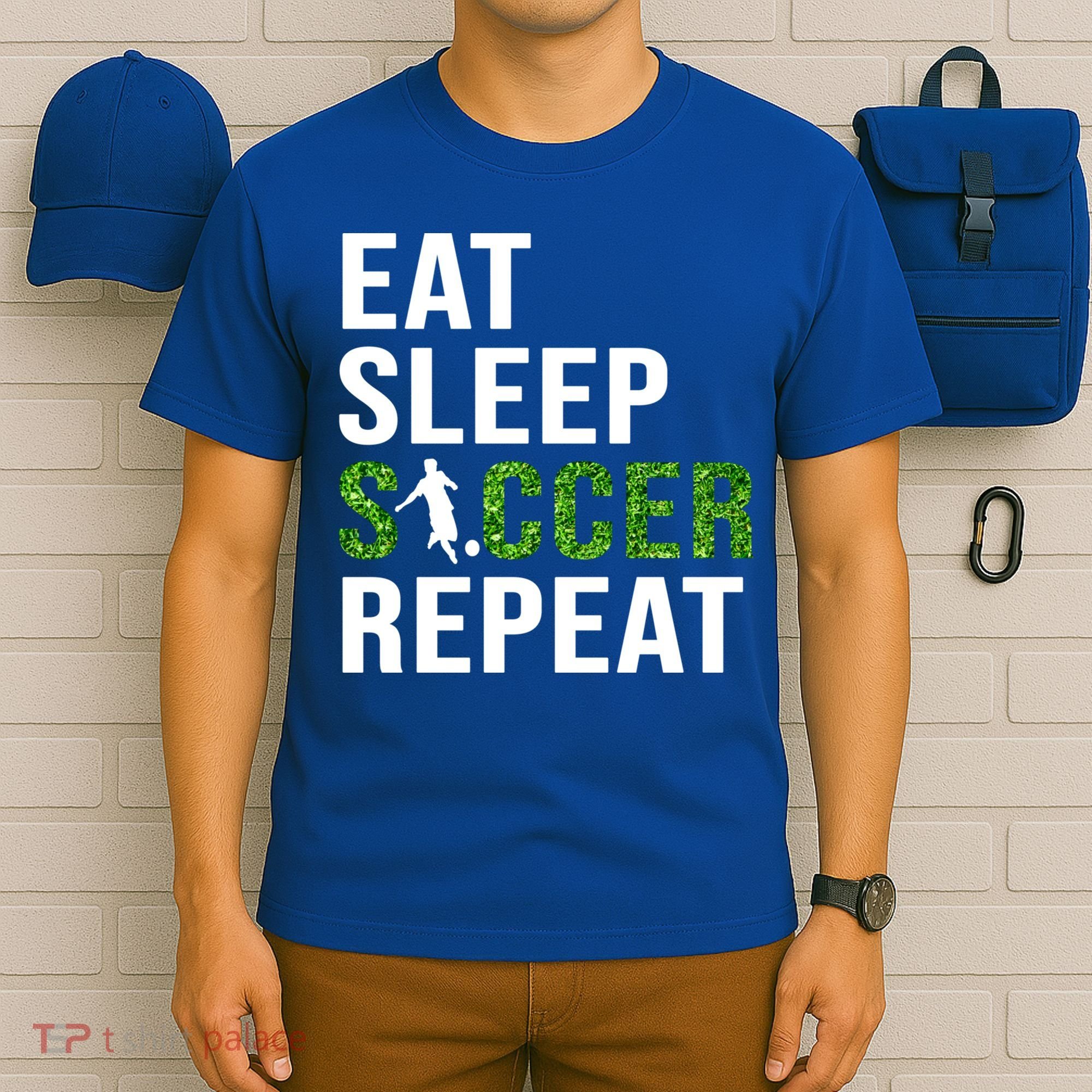 Eat Sleep Soccer Repeat Soccer Player Sport Teams Gift T-Shirt