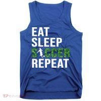 Eat Sleep Soccer Repeat Soccer Player Sport Teams Gift Tank Top thumb 0