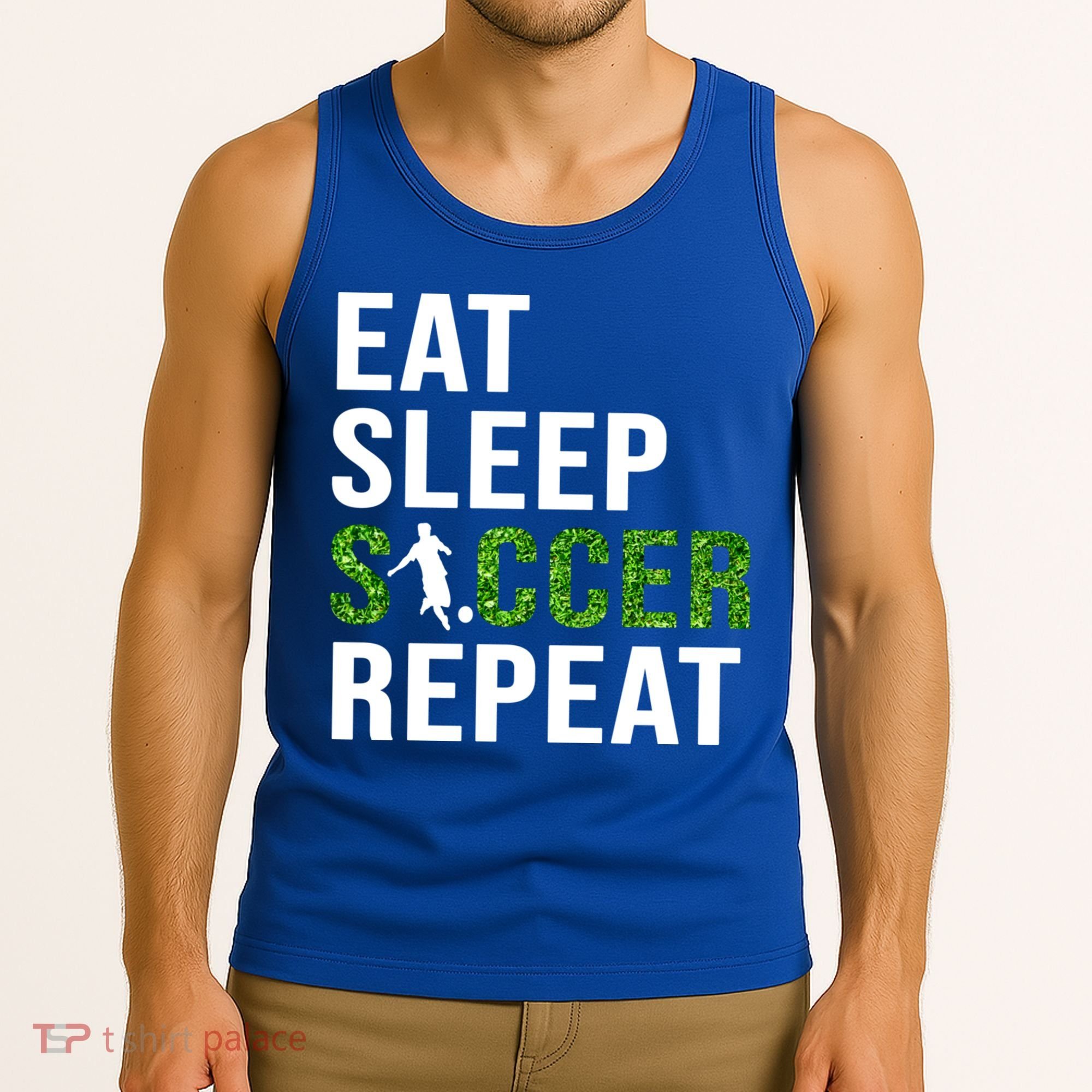 Eat Sleep Soccer Repeat Soccer Player Sport Teams Gift Tank Top