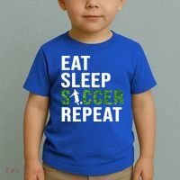Eat Sleep Soccer Repeat Soccer Player Sport Teams Gift Toddler T-Shirt thumb 2