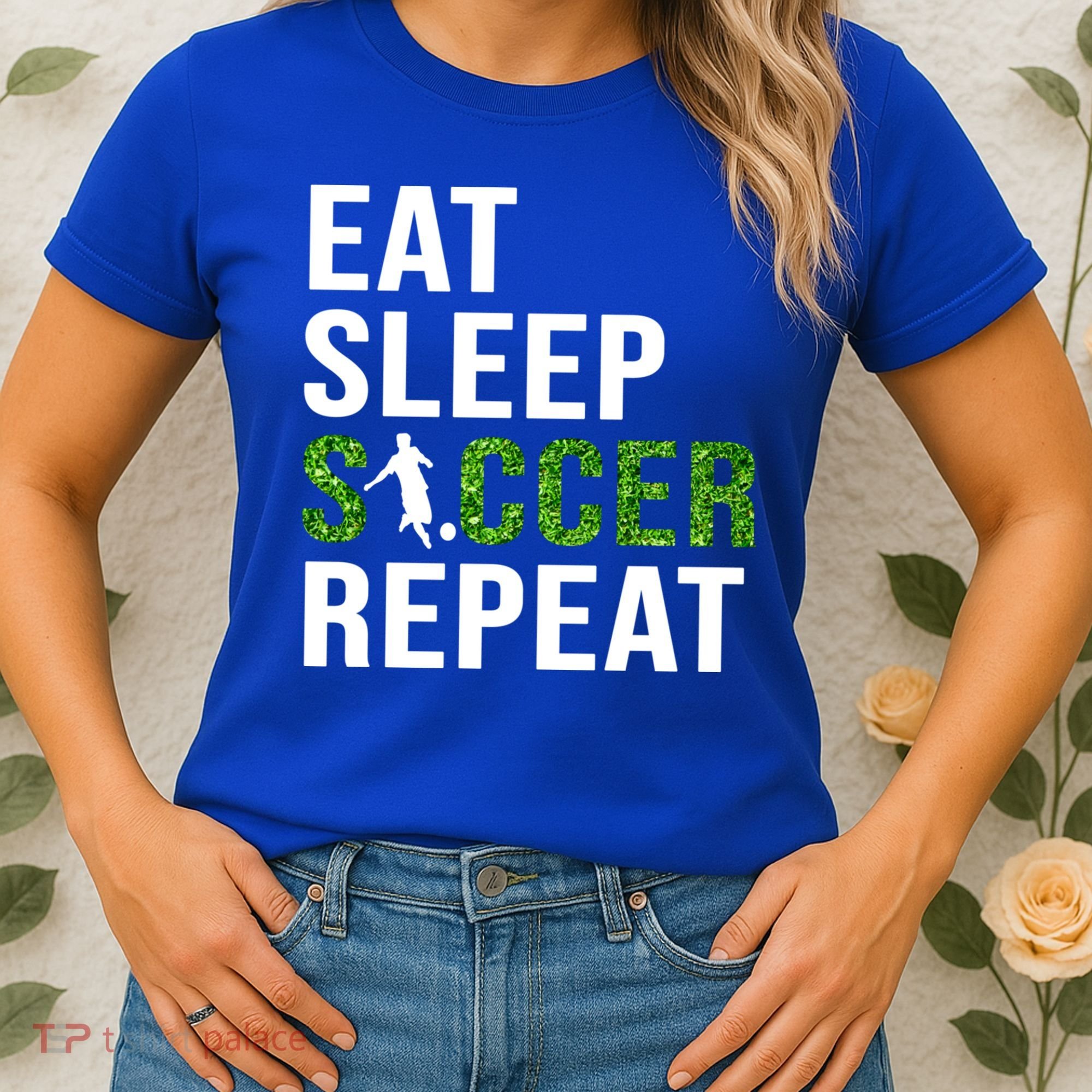 Eat Sleep Soccer Repeat Soccer Player Sport Teams Gift Women's T-Shirt