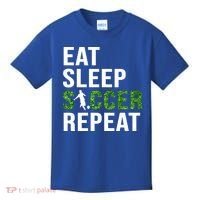 Eat Sleep Soccer Repeat Soccer Player Sport Teams Gift Kids T-Shirt thumb 0
