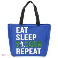 Eat Sleep Soccer Repeat Soccer Player Sport Teams Gift Tote Bag thumb 0