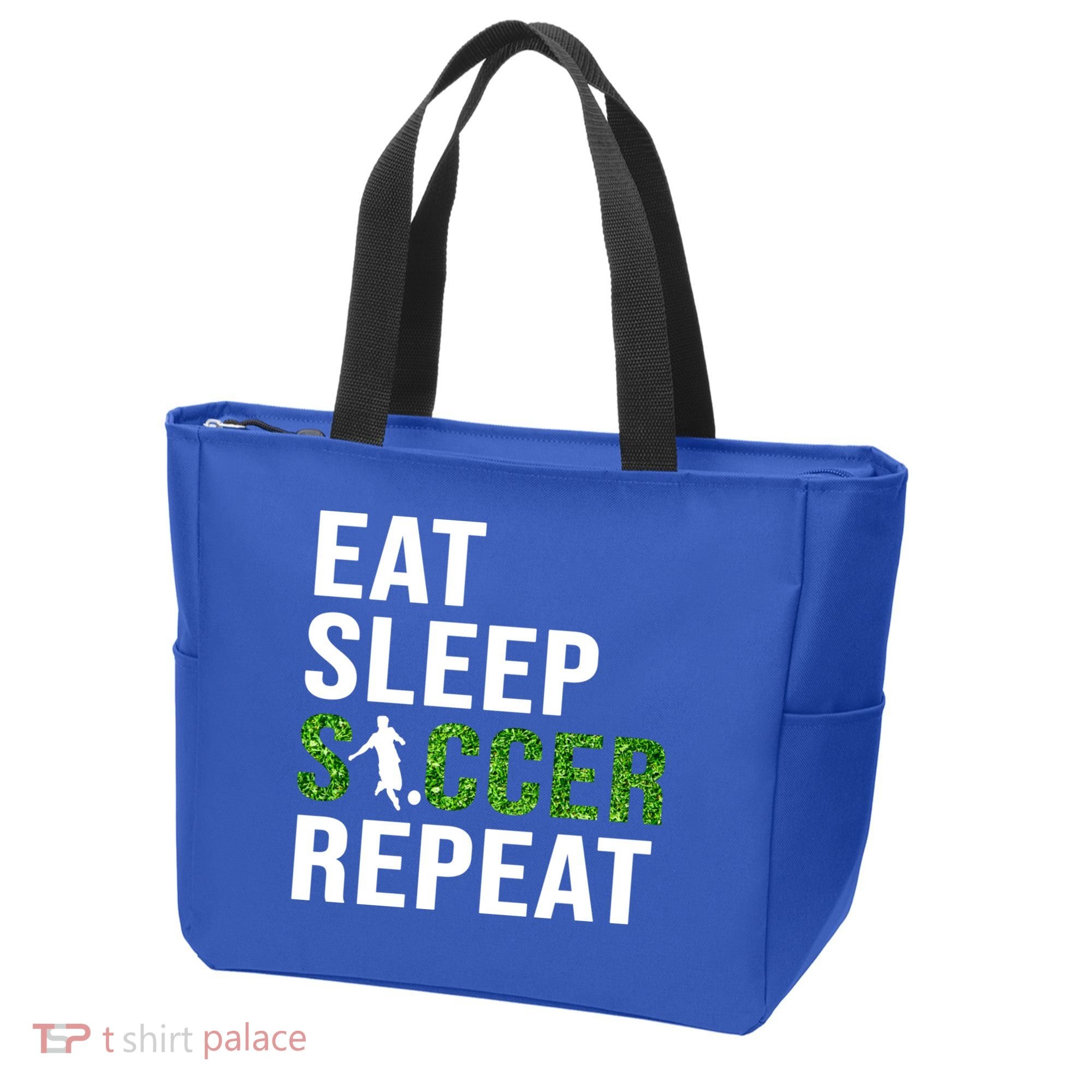 Eat Sleep Soccer Repeat Soccer Player Sport Teams Gift Tote Bag