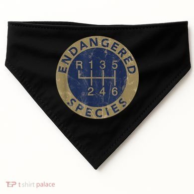 Endangered Species Stick Shift Manual Transmission Drivers USA-Made Doggie Bandana