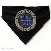 Endangered Species Stick Shift Manual Transmission Drivers USA-Made Doggie Bandana thumb 0
