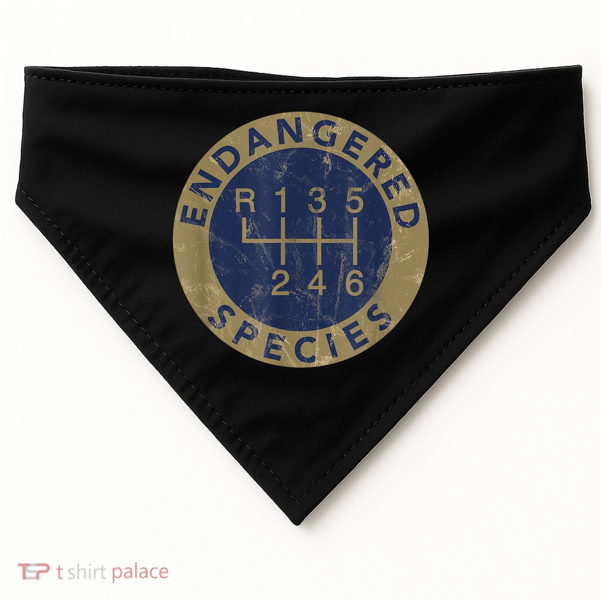 Endangered Species Stick Shift Manual Transmission Drivers USA-Made Doggie Bandana