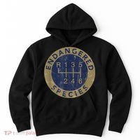 Endangered Species Stick Shift Manual Transmission Drivers Hoodie thumb 0