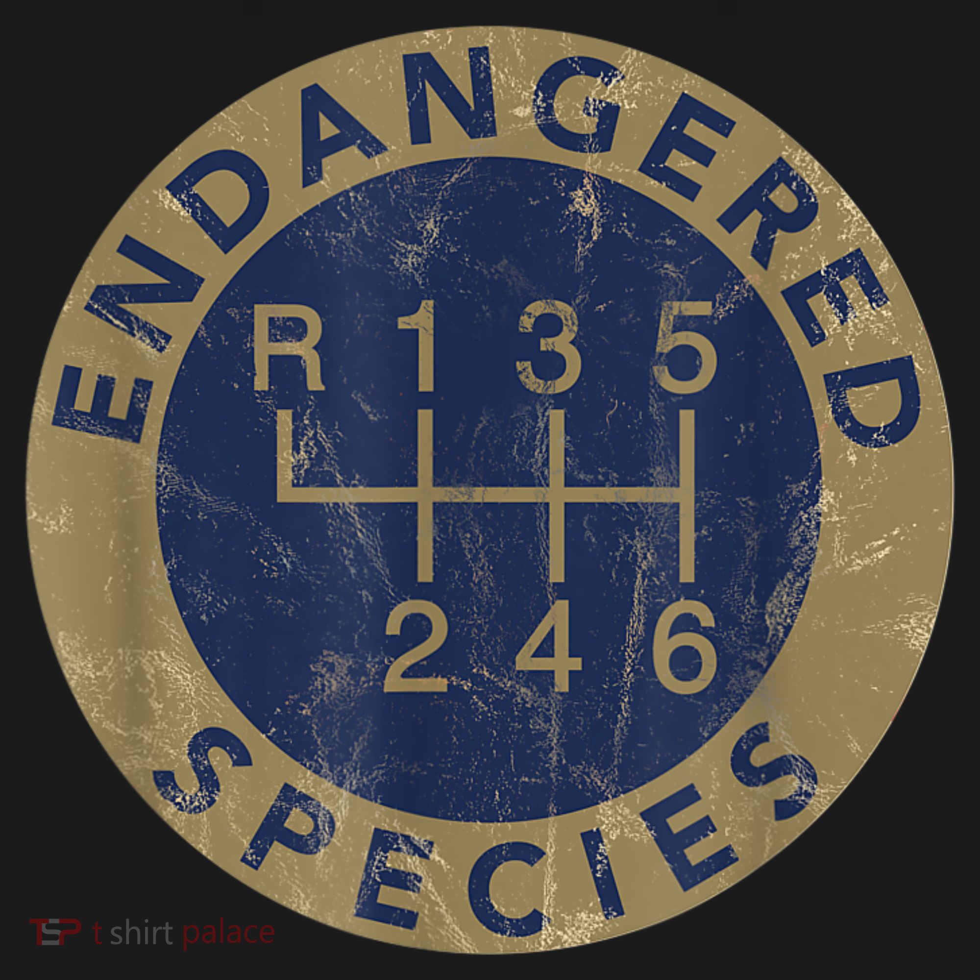 Endangered Species Stick Shift Manual Transmission Drivers T-Shirt