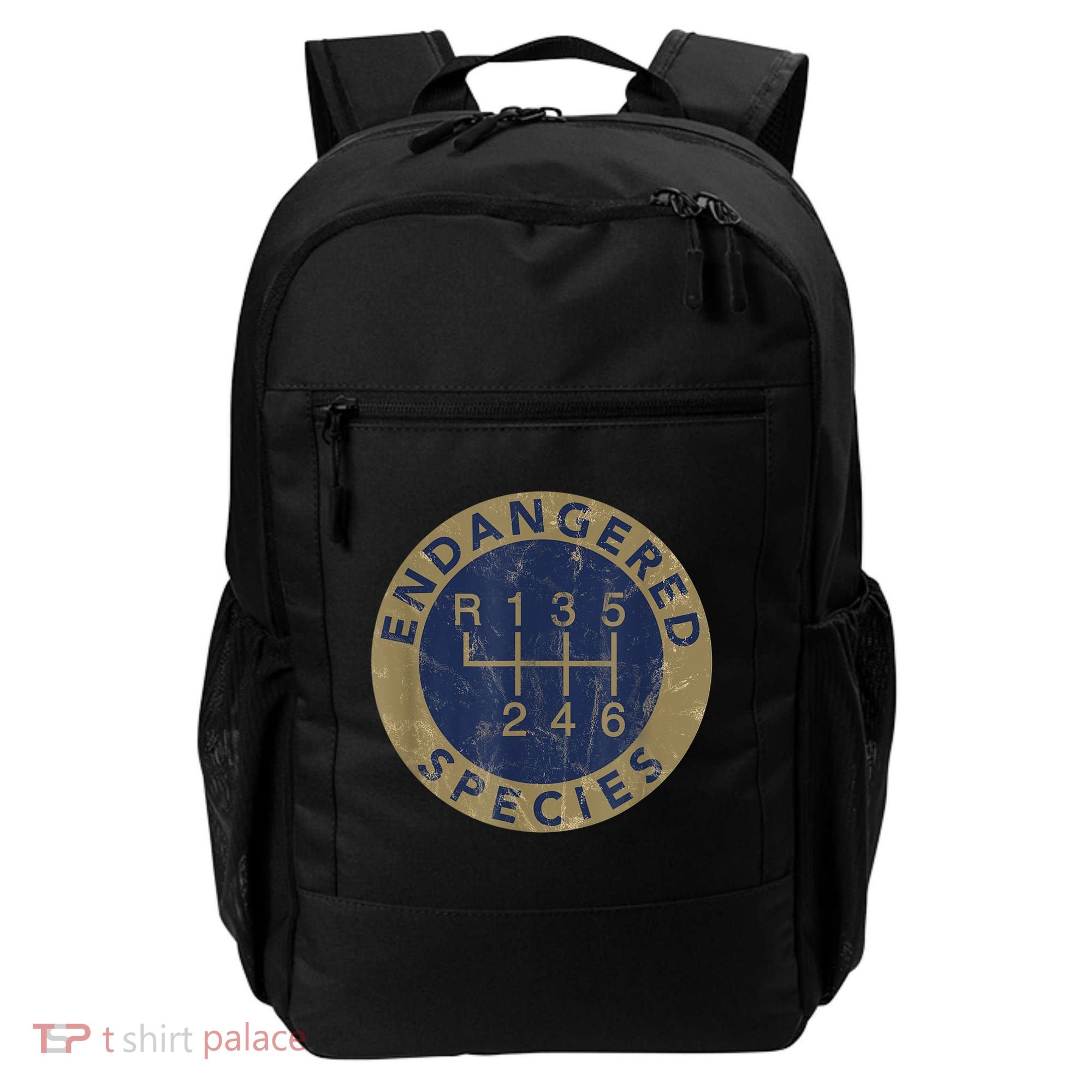 Endangered Species Stick Shift Manual Transmission Drivers Backpack