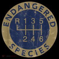 Endangered Species Stick Shift Manual Transmission Drivers Button thumb 1
