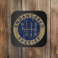 Endangered Species Stick Shift Manual Transmission Drivers Coaster thumb 0