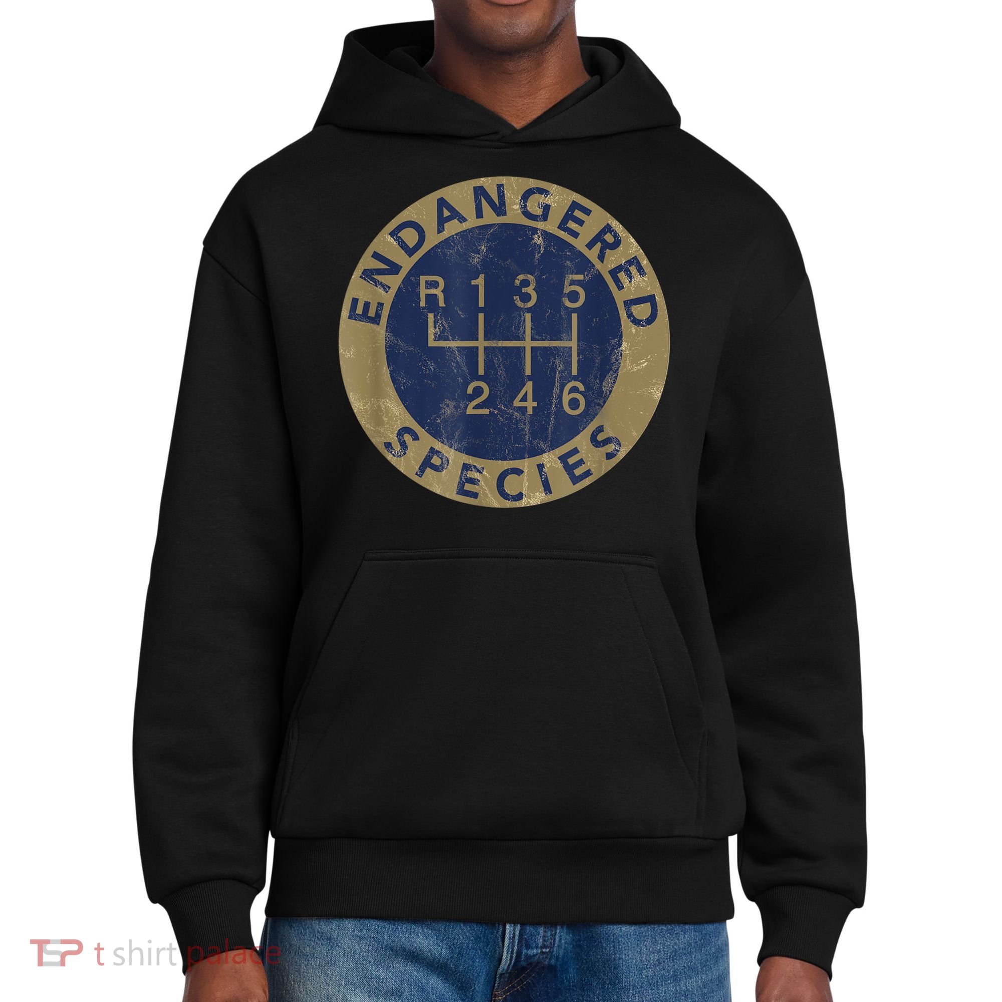 Endangered Species Stick Shift Manual Transmission Drivers District V.I.T. Heavyweight Hoodie
