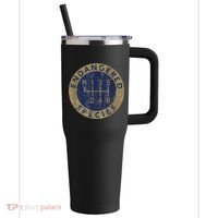 Endangered Species Stick Shift Manual Transmission Drivers 40oz Vacuum Insulated Stainless Steel Travel Tumbler thumb 0