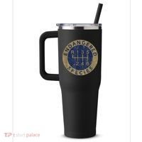 Endangered Species Stick Shift Manual Transmission Drivers 40oz Vacuum Insulated Stainless Steel Travel Tumbler thumb 2