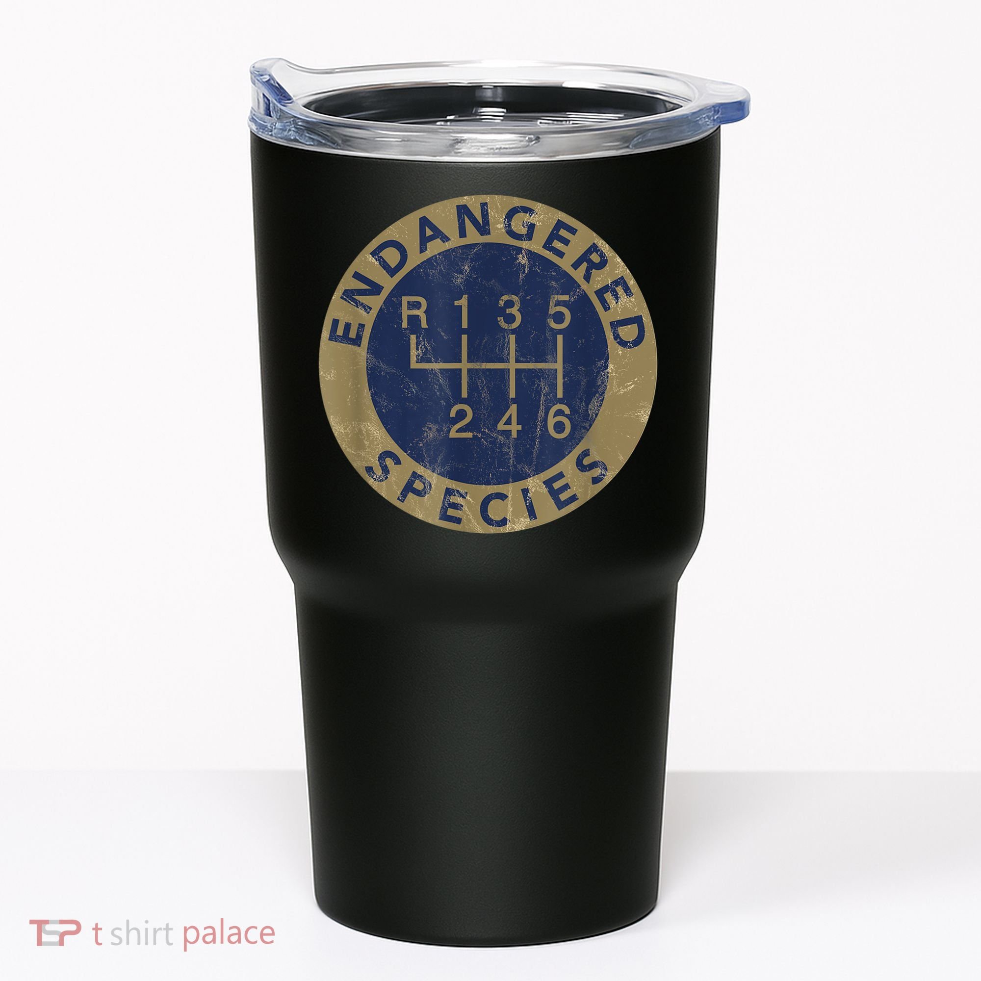 Endangered Species Stick Shift Manual Transmission Drivers Tumbler