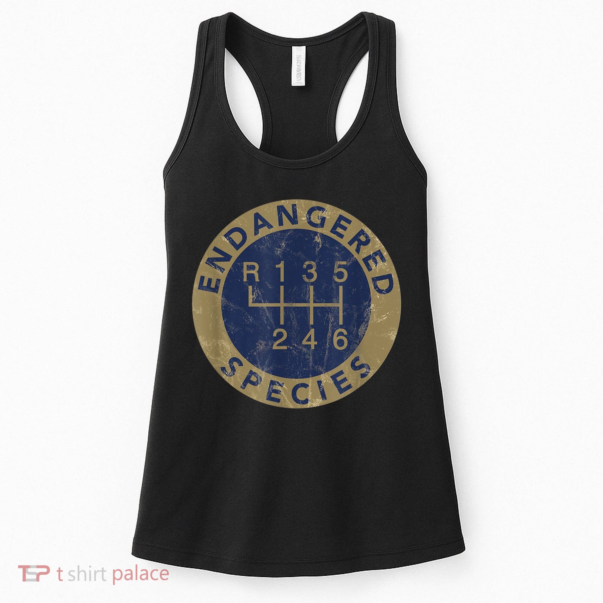 Endangered Species Stick Shift Manual Transmission Drivers Women's Tank Top