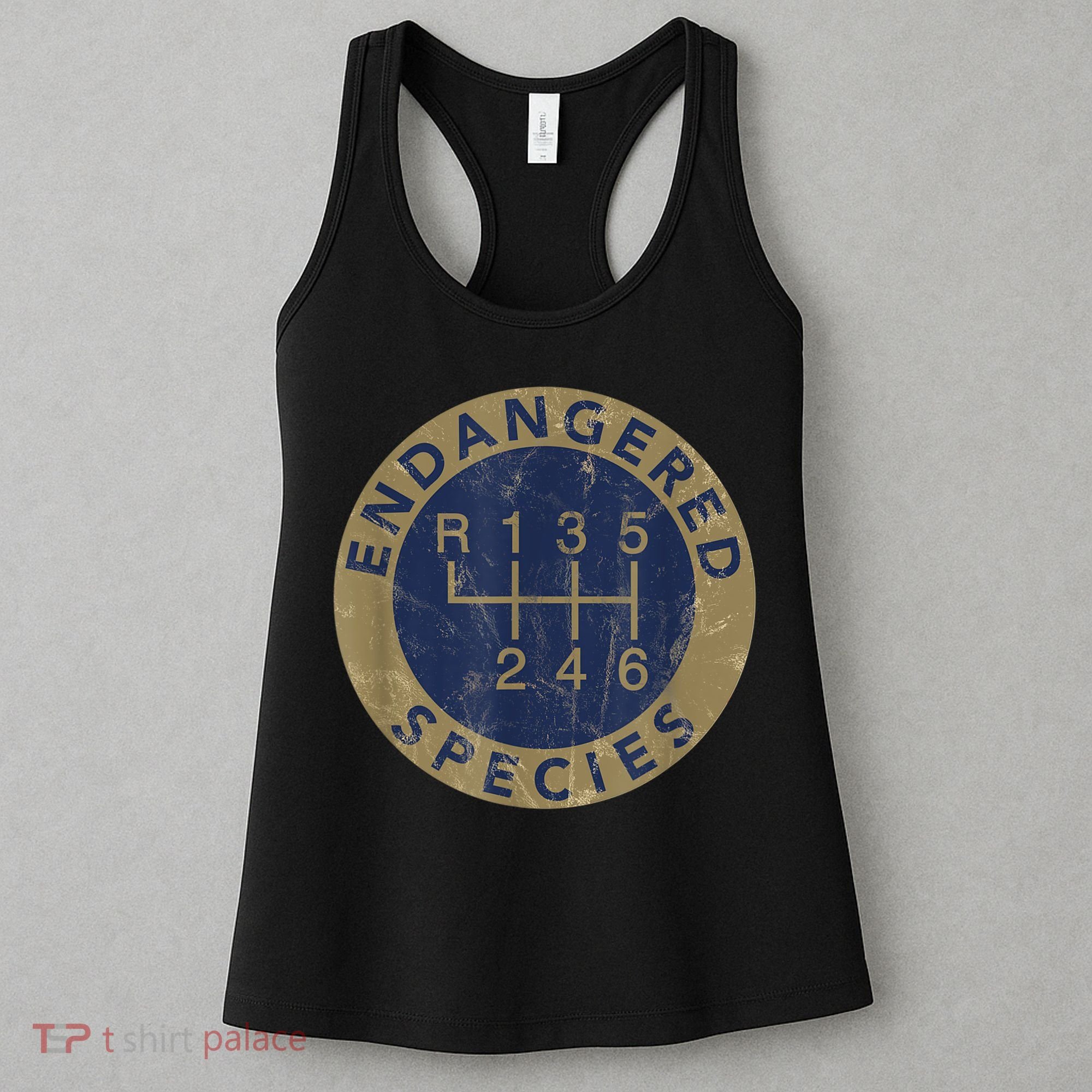 Endangered Species Stick Shift Manual Transmission Drivers Women's Tank Top