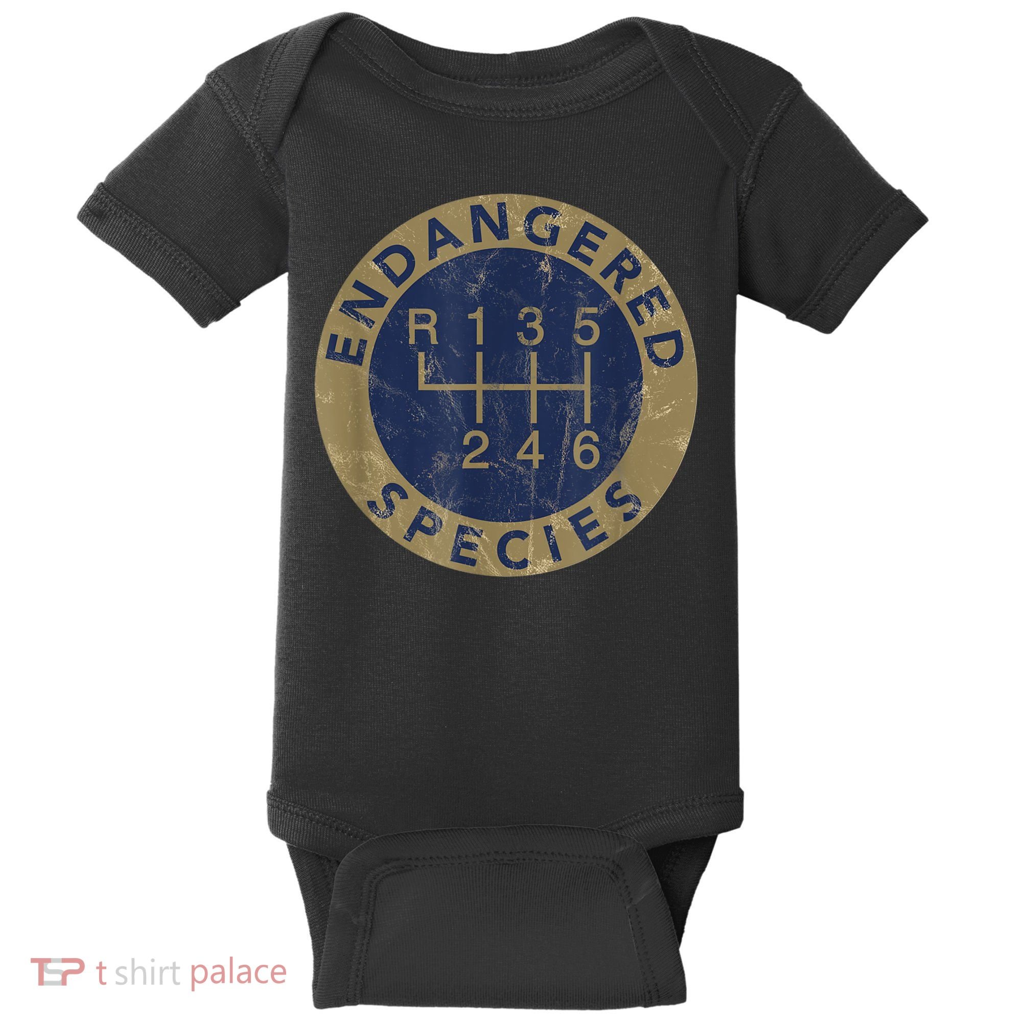 Endangered Species Stick Shift Manual Transmission Drivers Baby Bodysuit
