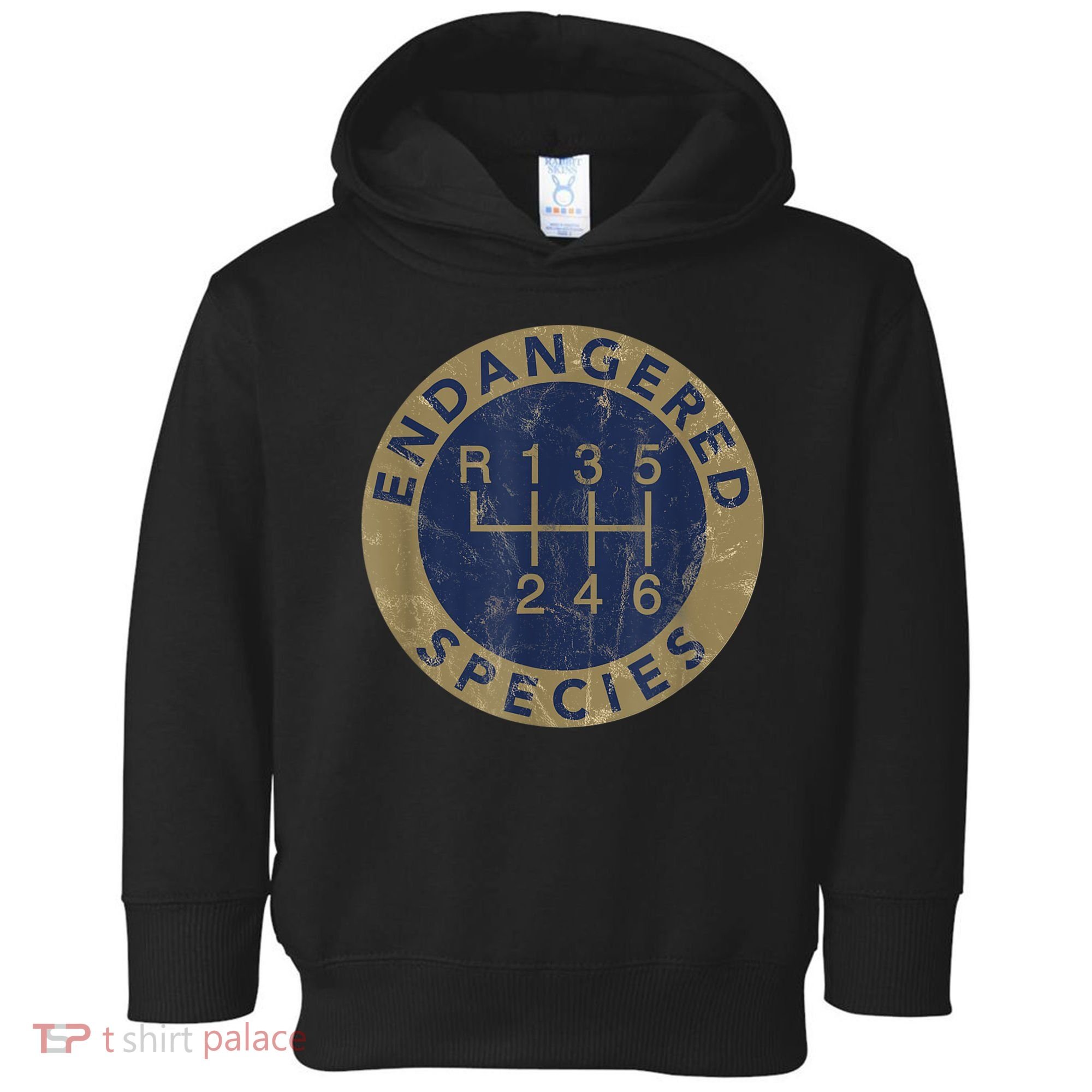 Endangered Species Stick Shift Manual Transmission Drivers Toddler Hoodie