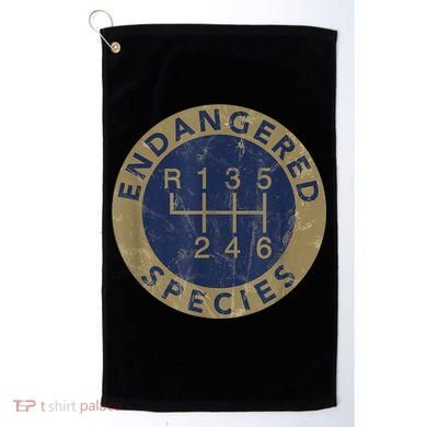 Endangered Species Stick Shift Manual Transmission Drivers Golf Towel