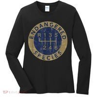 Endangered Species Stick Shift Manual Transmission Drivers Women's Long Sleeve Shirt thumb 0