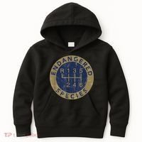 Endangered Species Stick Shift Manual Transmission Drivers Kids Hoodie thumb 0