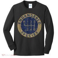 Endangered Species Stick Shift Manual Transmission Drivers Kids Long Sleeve Shirt thumb 0