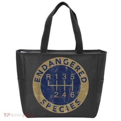 Endangered Species Stick Shift Manual Transmission Drivers Tote Bag