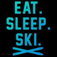 Eat Sleep Ski Skiing Winter Ski Lover Gift Coffee Mug thumb 5