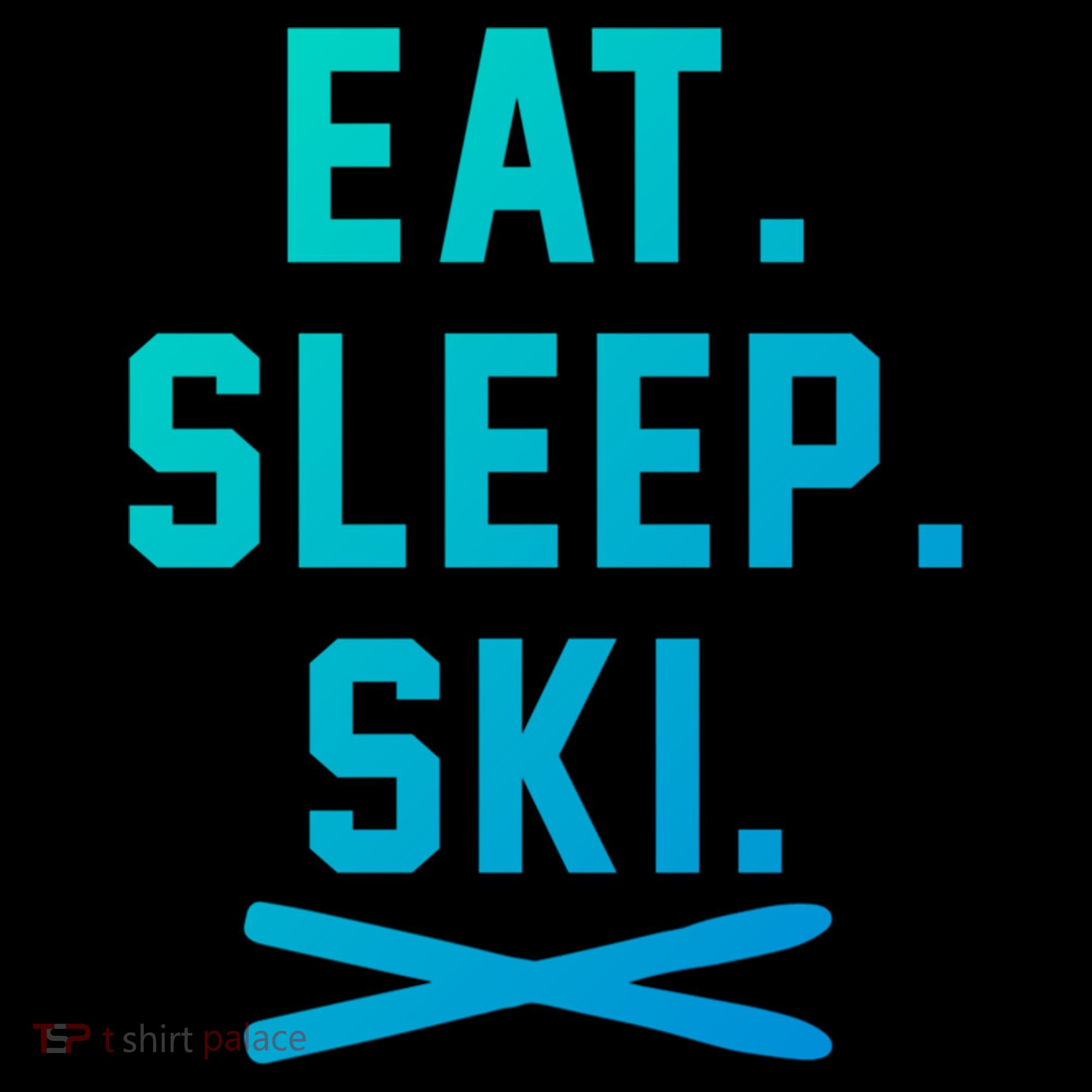 Eat Sleep Ski Skiing Winter Ski Lover Gift Women's Hoodie