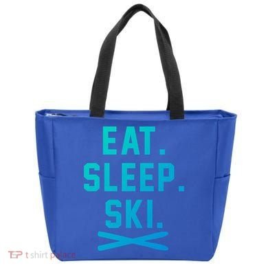 Eat Sleep Ski Skiing Winter Ski Lover Gift Tote Bag