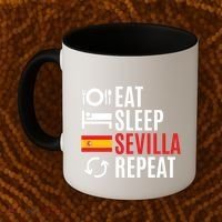 Eat Sleep Sevilla Repeat Cool Gift Coffee Mug thumb 2