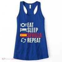 Eat Sleep Sevilla Repeat Cool Gift Women's Tank Top thumb 0