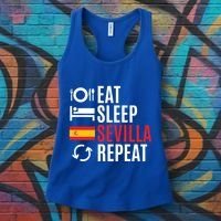 Eat Sleep Sevilla Repeat Cool Gift Women's Tank Top thumb 3
