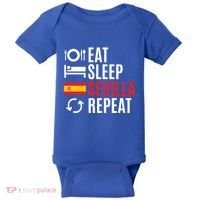 Eat Sleep Sevilla Repeat Cool Gift Baby Bodysuit thumb 0