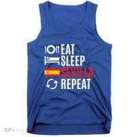 Eat Sleep Sevilla Repeat Cool Gift Tank Top thumb 0
