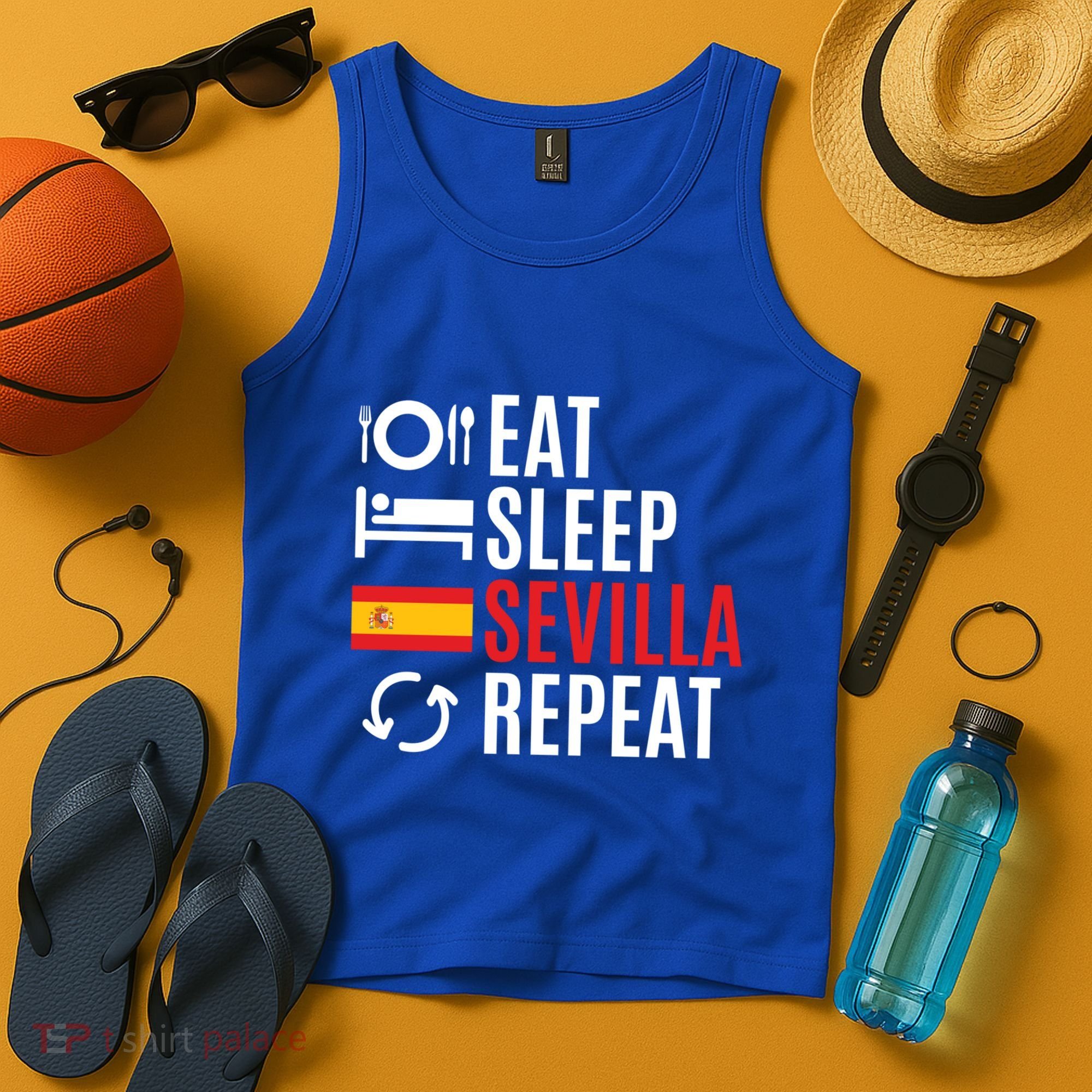 Eat Sleep Sevilla Repeat Cool Gift Tank Top