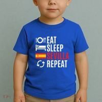 Eat Sleep Sevilla Repeat Cool Gift Toddler T-Shirt thumb 2