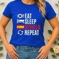 Eat Sleep Sevilla Repeat Cool Gift Women's T-Shirt thumb 2