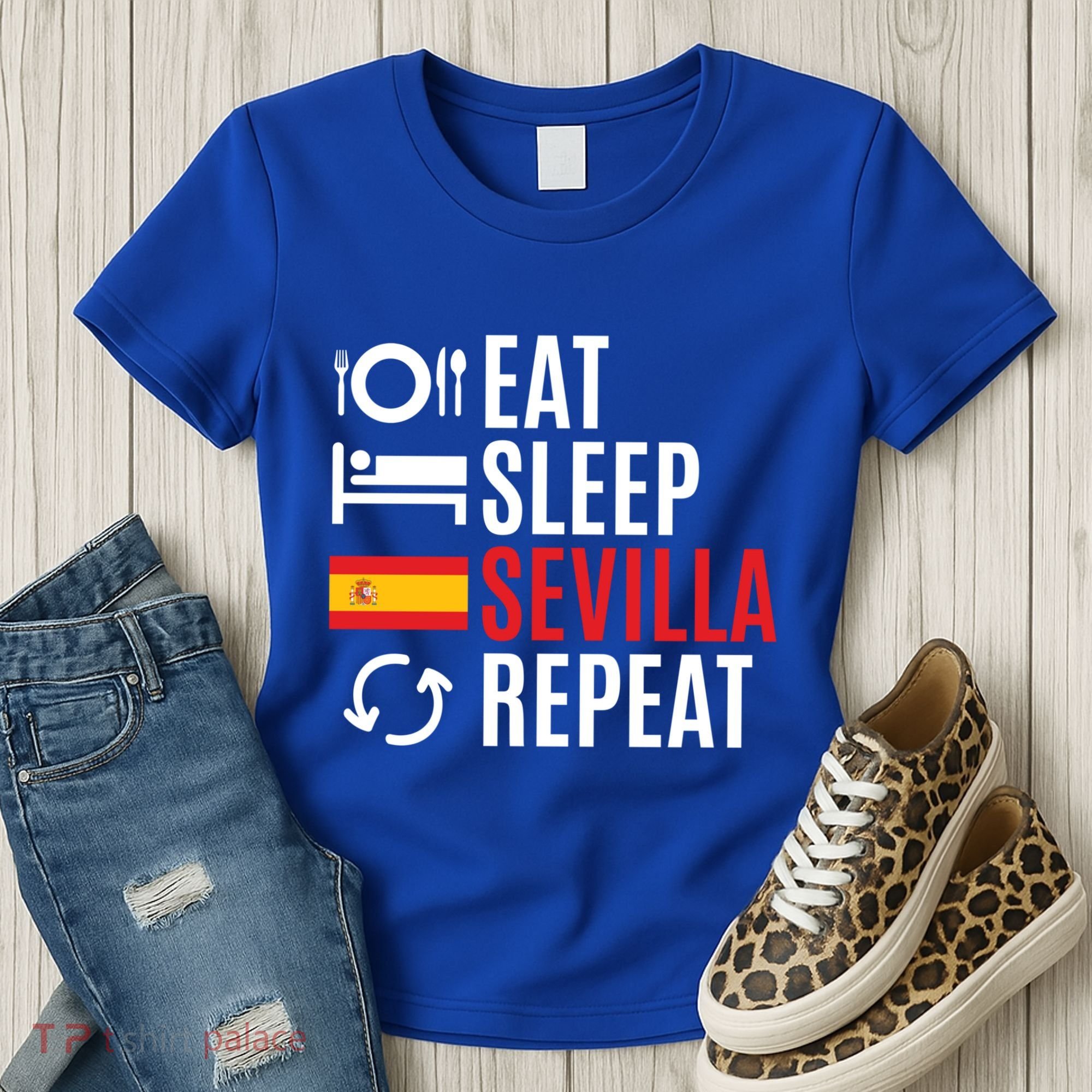 Eat Sleep Sevilla Repeat Cool Gift Women's T-Shirt