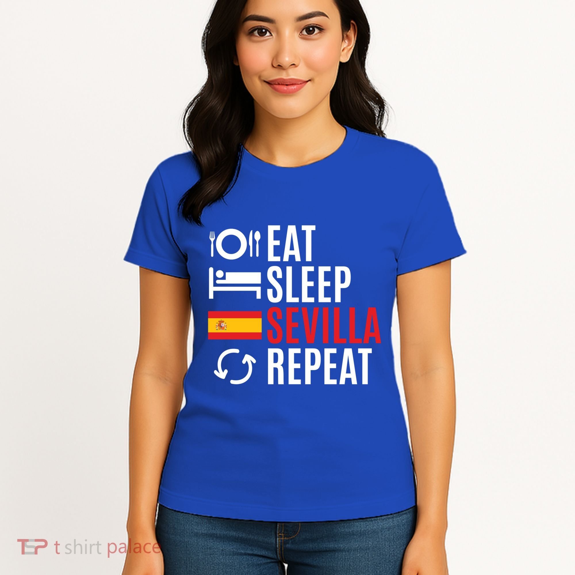 Eat Sleep Sevilla Repeat Cool Gift Women's T-Shirt