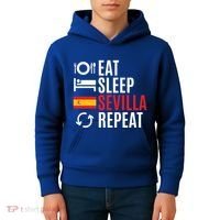 Eat Sleep Sevilla Repeat Cool Gift Kids Hoodie thumb 4