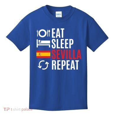 Eat Sleep Sevilla Repeat Cool Gift Kids T-Shirt