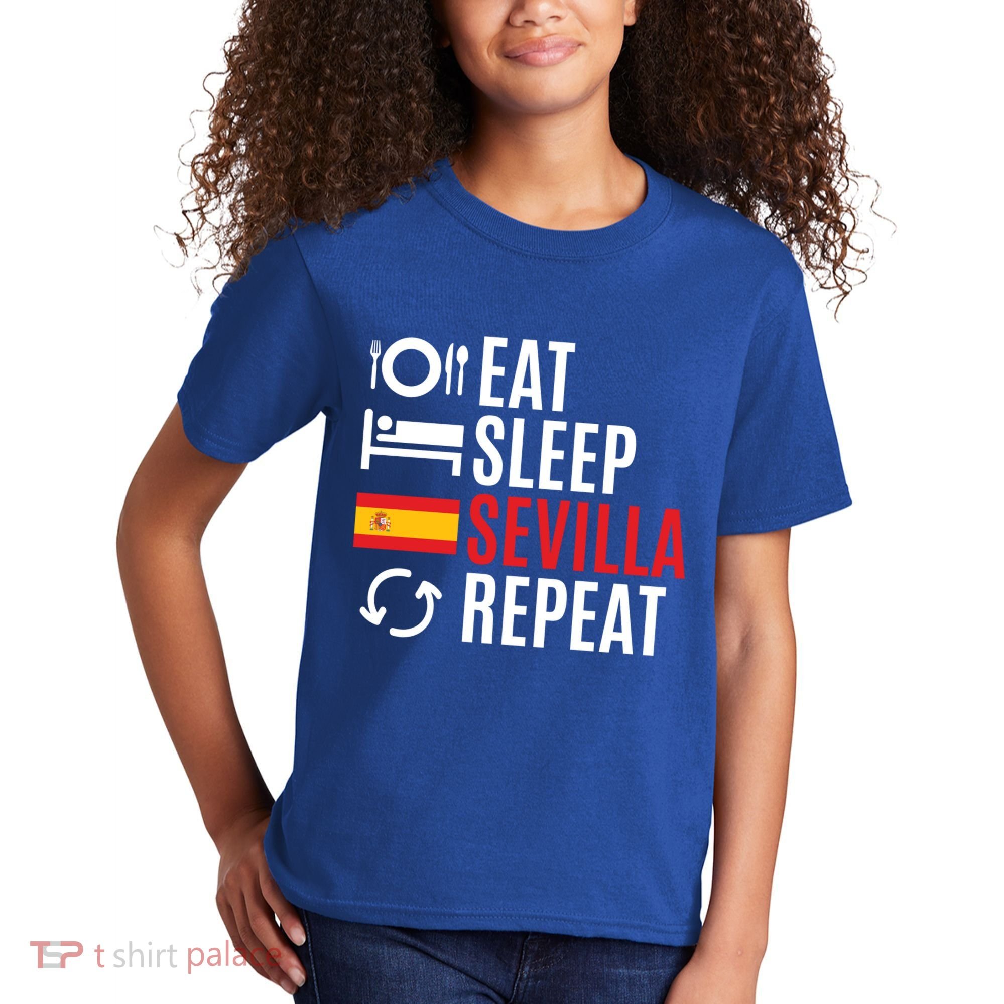 Eat Sleep Sevilla Repeat Cool Gift Kids T-Shirt