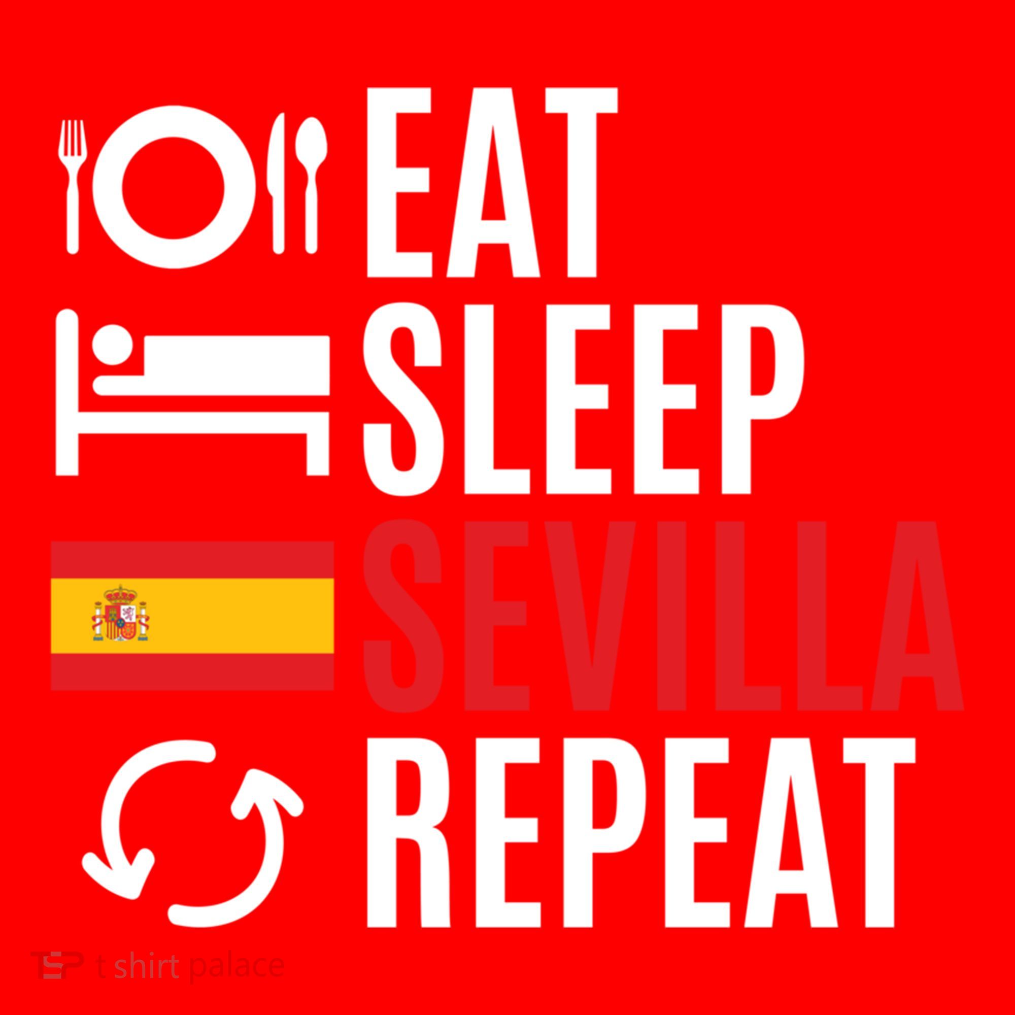 Eat Sleep Sevilla Repeat Cool Gift Santa Hat