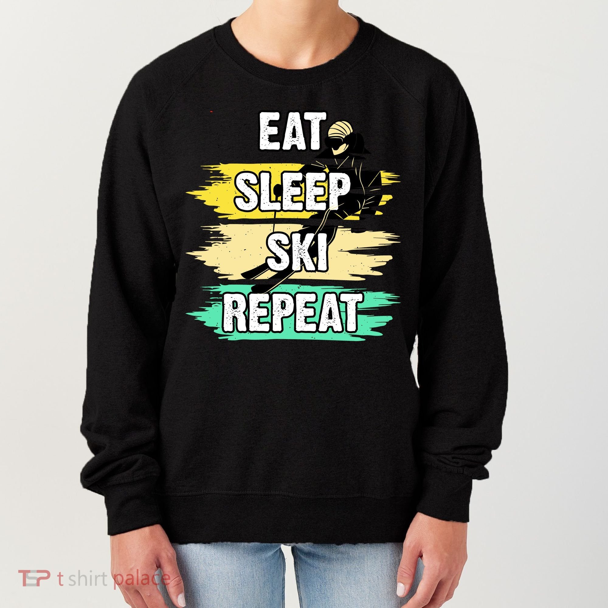 Eat Sleep Ski Repeat Women's Sweatshirt
