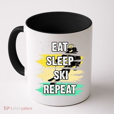 Eat Sleep Ski Repeat Coffee Mug