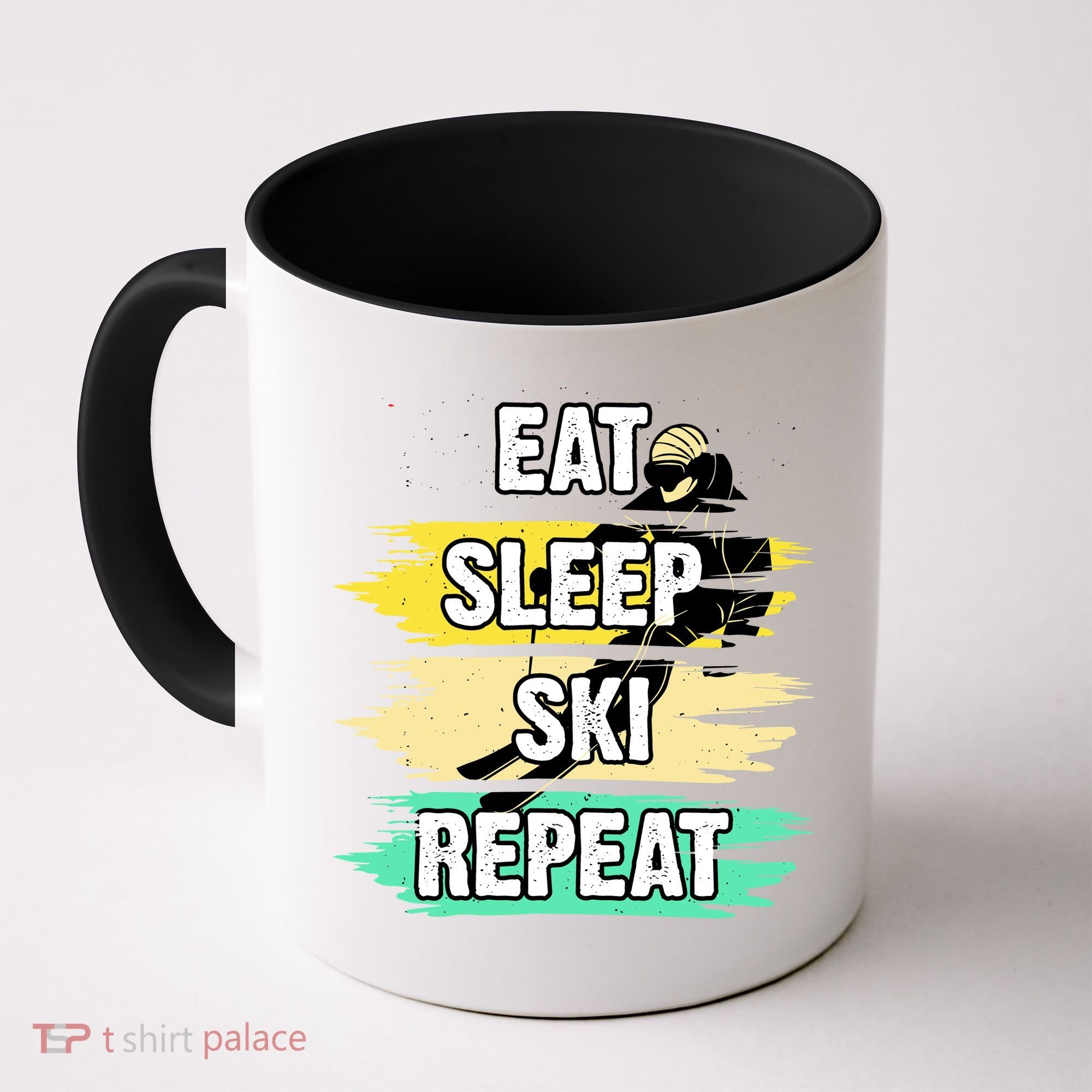 Eat Sleep Ski Repeat Coffee Mug